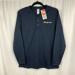 Snap On Tools long sleeve Henley shirt NWT